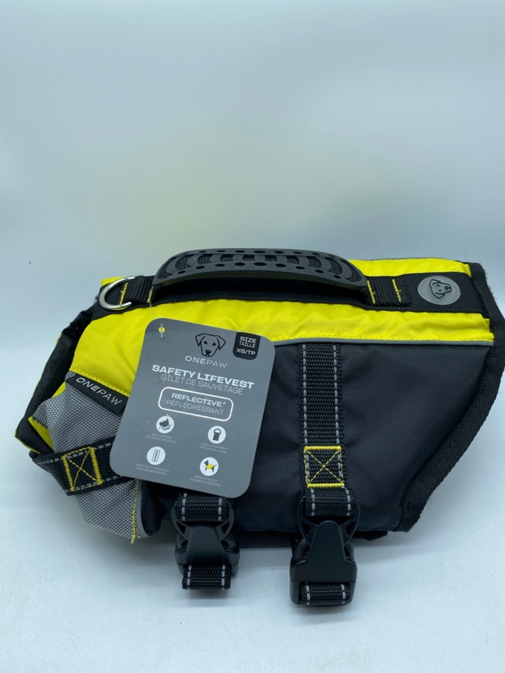 Dog Safety Life Vest Floater Life Jacket Reflective Yellow and Black Size XS - Picture 13 of 13